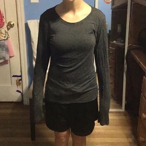 Grey long sleeve shirt